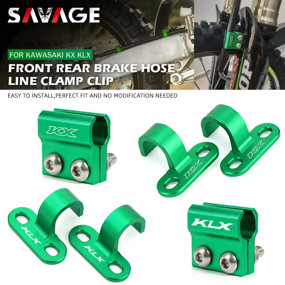KX KLX przedni tylny zacisk hamulcowy do Kawasaki KLX450R KX250 KX450 KLX KX KX 125 250 450 KX450F KX250F uchwyt do mocowania linii