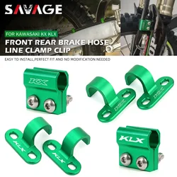 KX KLX Front Rear Brake Hose Guide Clamp For Kawasaki KLX450R KX250 KX450 KLX KX 125 250 450 KX450F KX250F Lines Fixing Holder