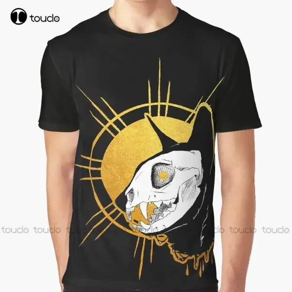 Felis gráfico crânio gato housecat dentes camiseta camisa personalizada impressão digital camisetas presente de natal novo popular Xxs-5Xl
