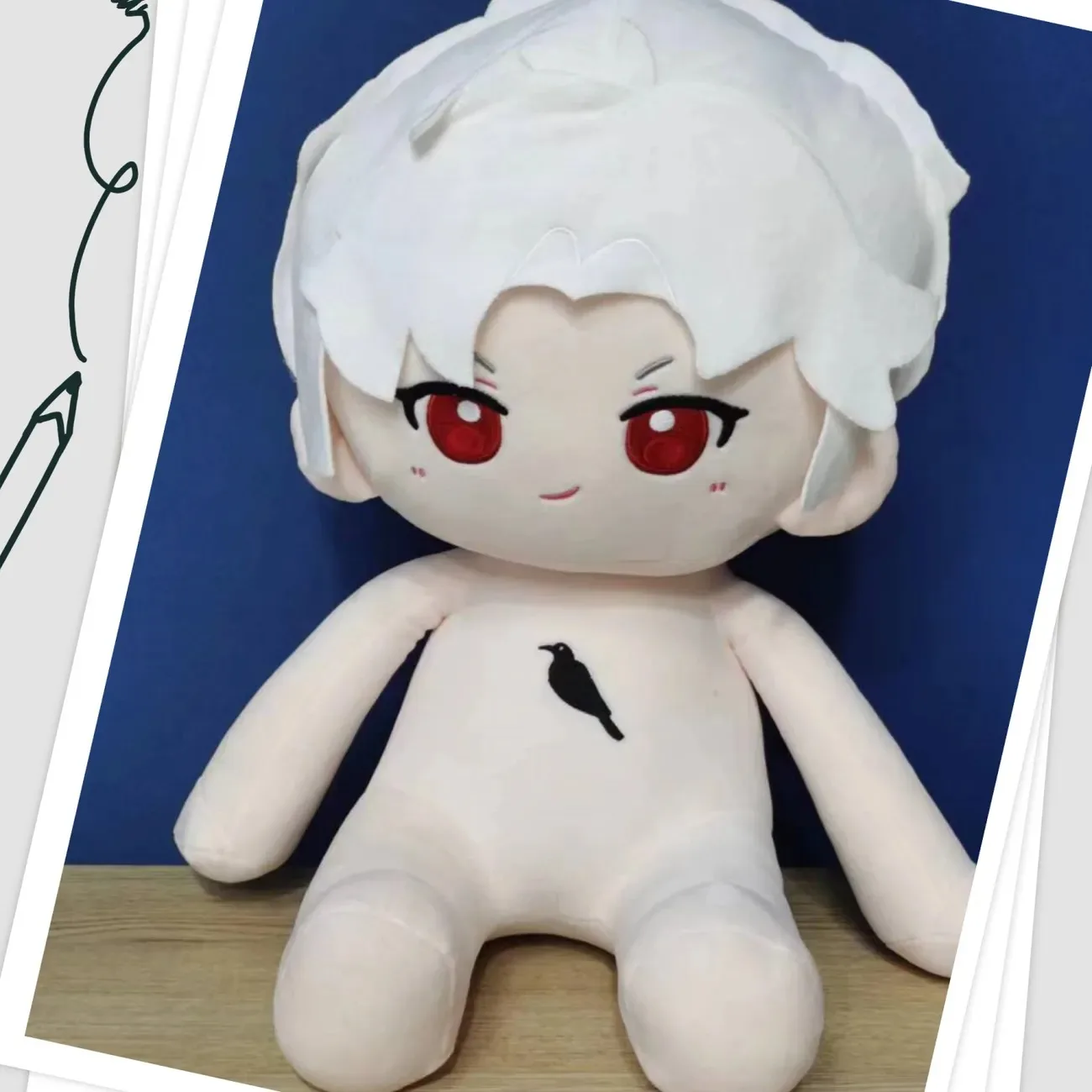 

40cm Game Love and deepspace Sylus Cosplay Soft Body Cartoon Doll Change Clothes Pillow Xmas Gifts