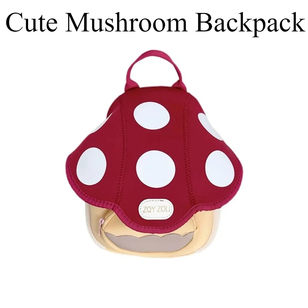 

2024 New Children Mini Mushroom Backpacks Advanced Design Trendy Fashion Cute Treasure Series Girls Boys Bags Christmas Gifts