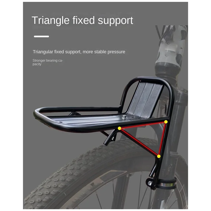 A23I-Fahrrad Front Rack Fahrrad Korb Halterung Mountainbike Front Rack Legierung Gabel Rack Fahrrad Ausrüstung