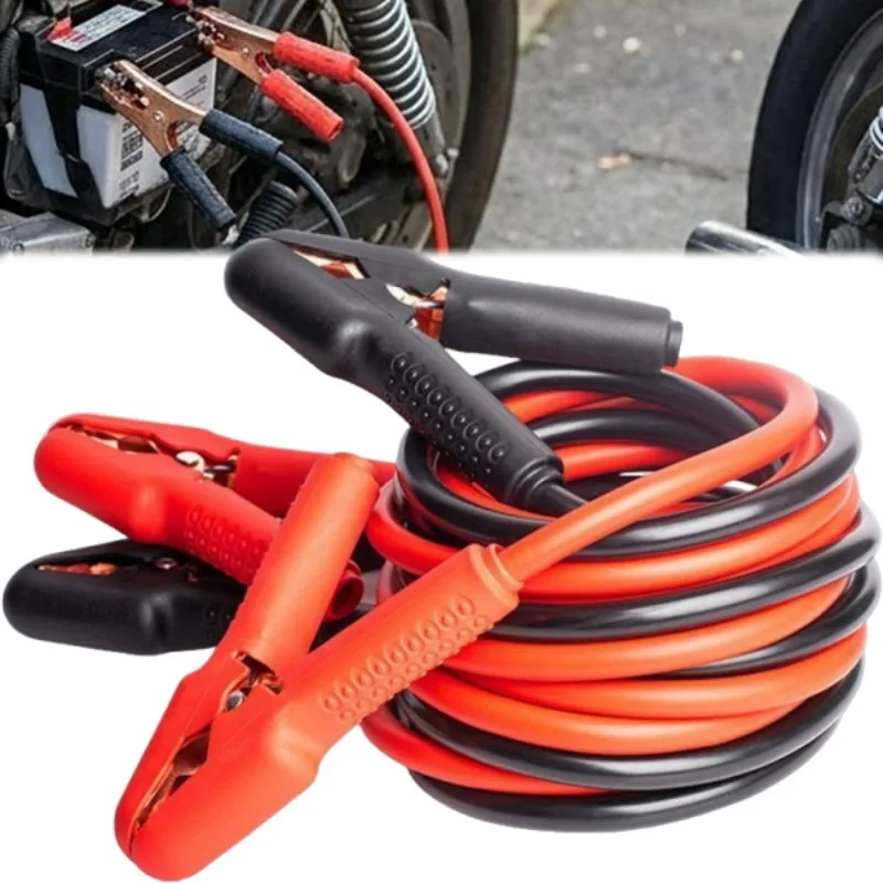 

Кабели-перемычки с зажимами типа «крокодил», сверхмощные, 2 м, для запуска автомобильных аккумуляторов, для легковых автомобилей и внедорожников, для экстренного запуска двигателя