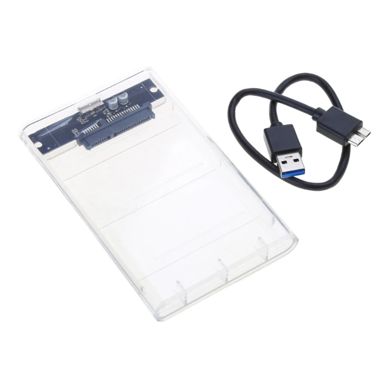 Корпус жесткого диска 2,5 дюйма USB3.0 Внешний пластиковый корпус SSD HDD 87HC