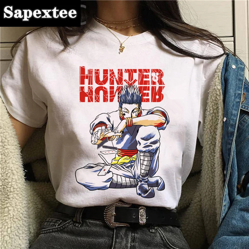 ハンター × ハンター,キルアTシャツ,男性用,グランジ,ハラジュク