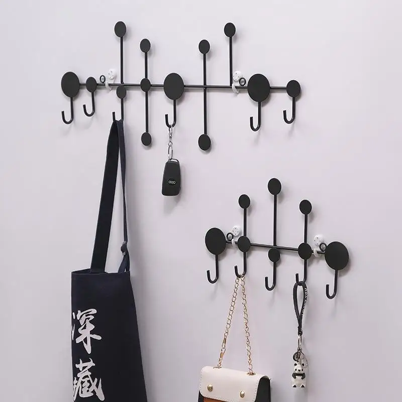 

Leaf Creative Key Hook No Drilling Entrance Luxury Minimalist Iron Storage Rack Decorative Clothing Store Fitting Room