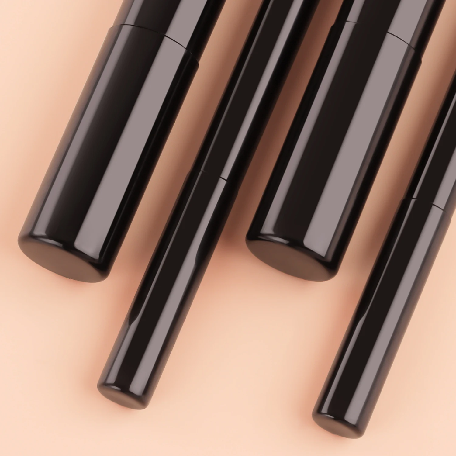 8 long tube makeup brush set, multi-color super soft powder paint, powder blusher brush, eye shadow brush, beginner's full set o