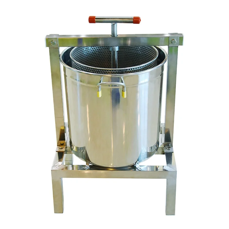 Custom Beekeeping Honey Press Machine Large Size Stainless Steel Commercial Honey Extractor Press for Apiary Harvesting