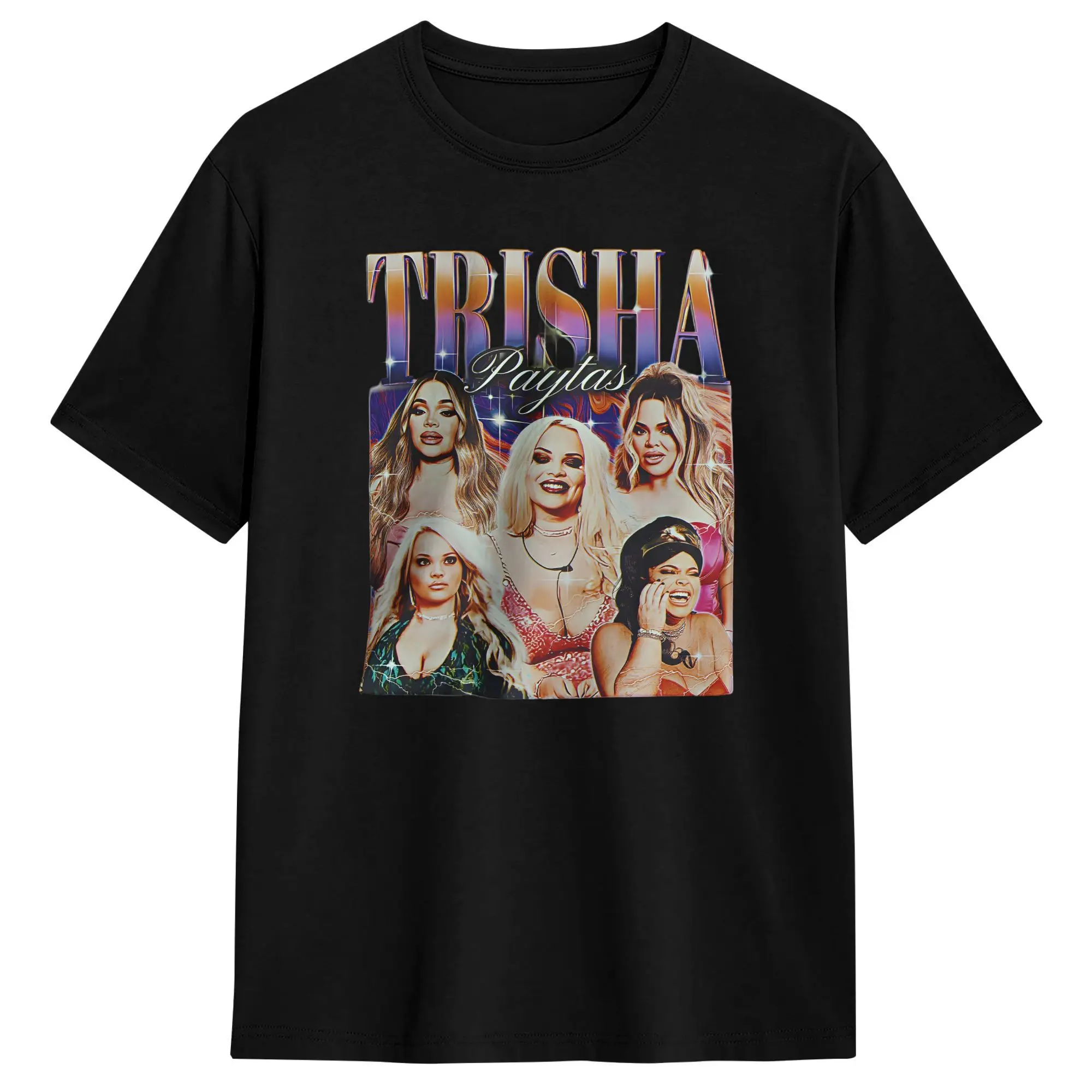 Trisha Paytas YouTuber  Men's T Shirt  Vintage Tees Short Sleeve O Neck T-Shirts Pure Cotton Graphic Printed Tops