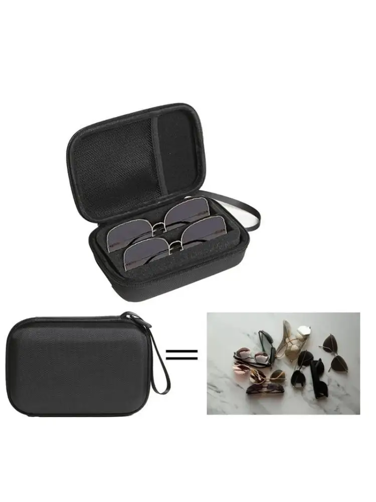 

652F Чехол-органайзер для очков на молнии. Дорожный футляр для очков, ударопрочный.