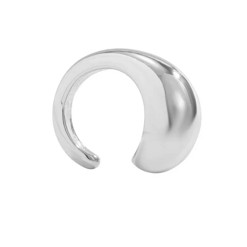 European And American Punk Water Drop  Earrings Gothic C-Shaped Ear Stud Thick Ear Clip Suitable For Women\'s Daily Collocation