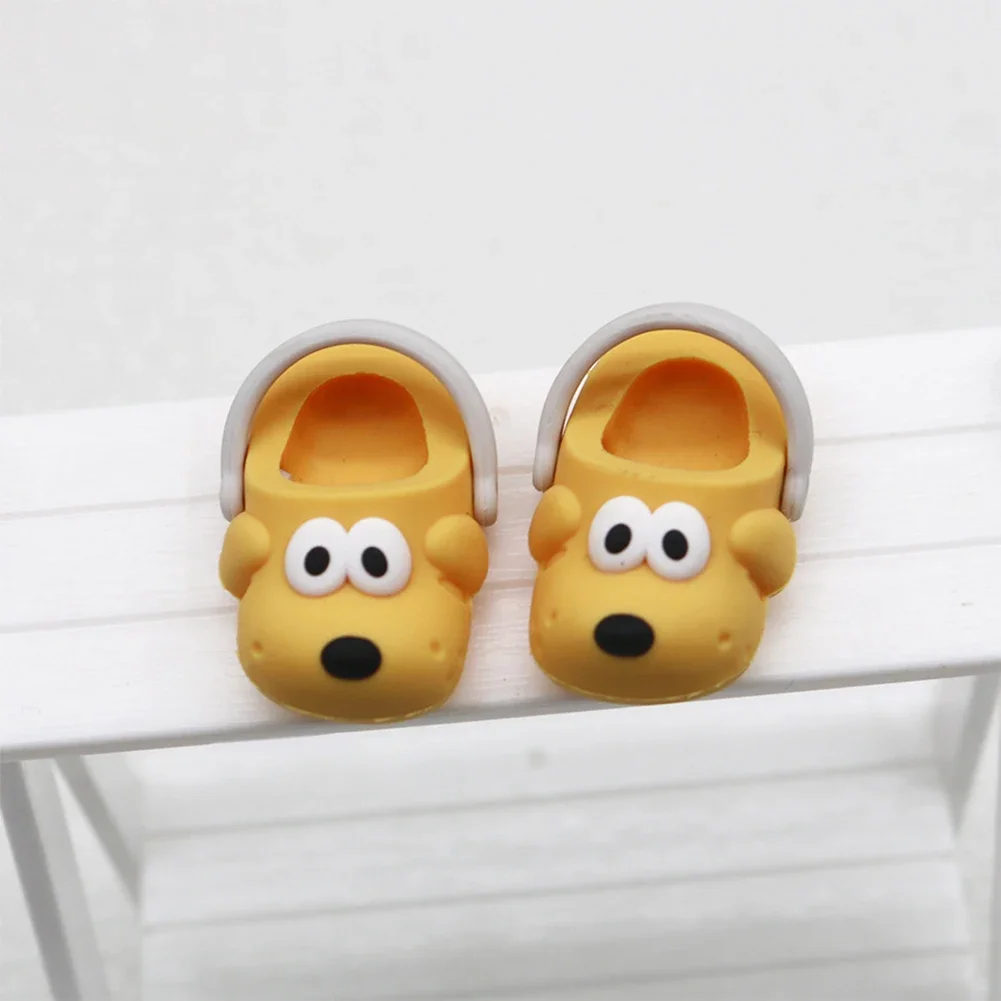 For 17cm Cute Mini labubu Outfit  Puppy Hole Shoes Shoes Slipper Toys Casual Sandal Dolls Ropa Labubu