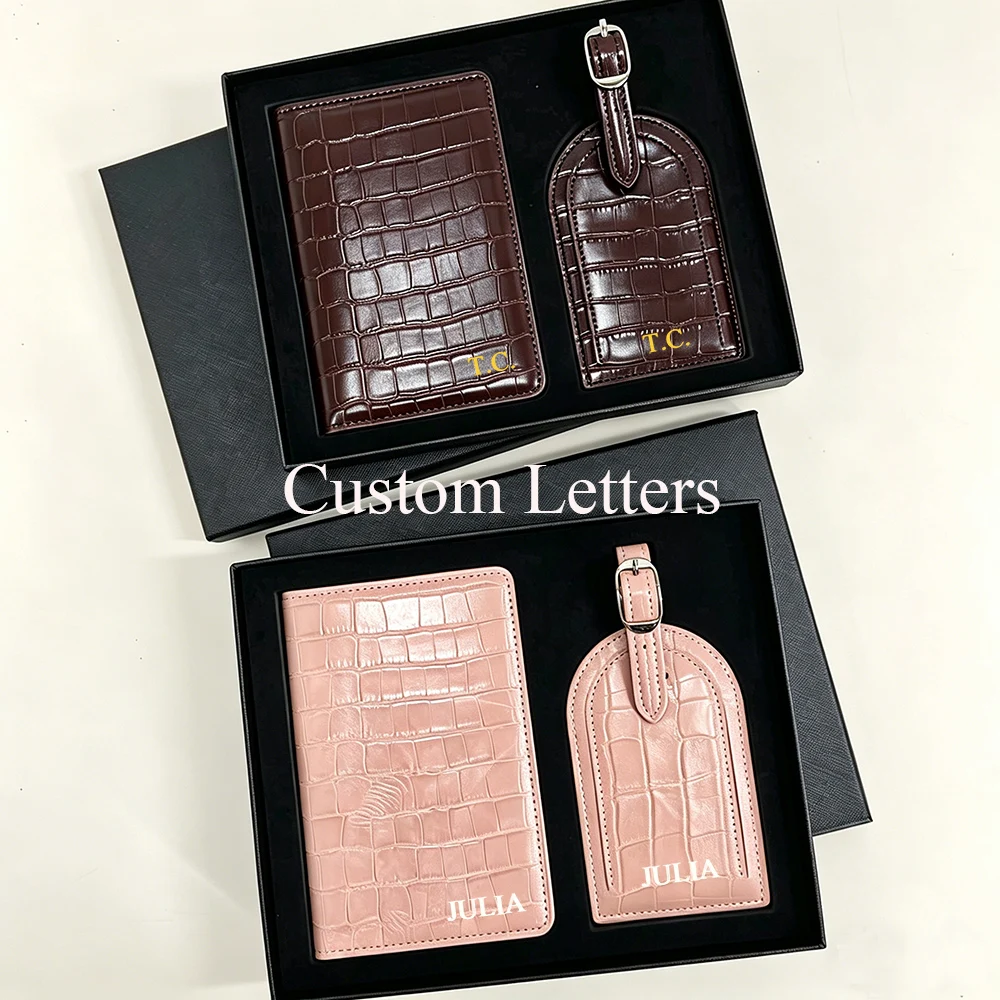 Travel Accessories Present - Luxury Passport Cover Luggage Tag Gift