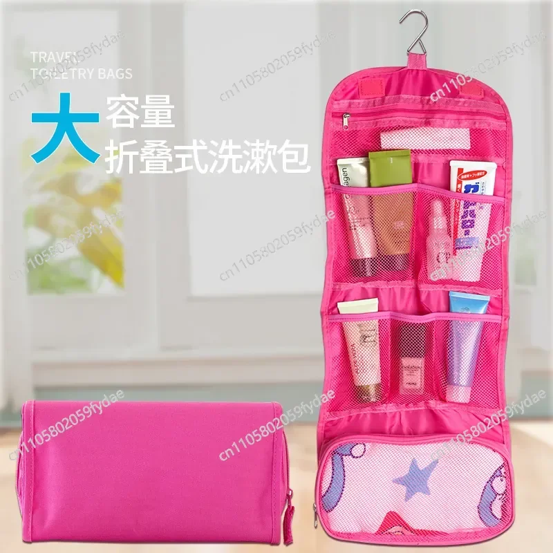 version foldable hanging storage bag storage waterproof washing large capacity travel bag cosmetic bag outdoor