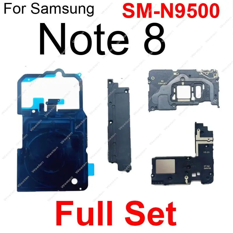 

Полный комплект детской беспроводной катушки, заряжающая сигнальная антенна, крышка громкоговорителя, гибкий кабель для Samsung Note 8, фотосессия 9