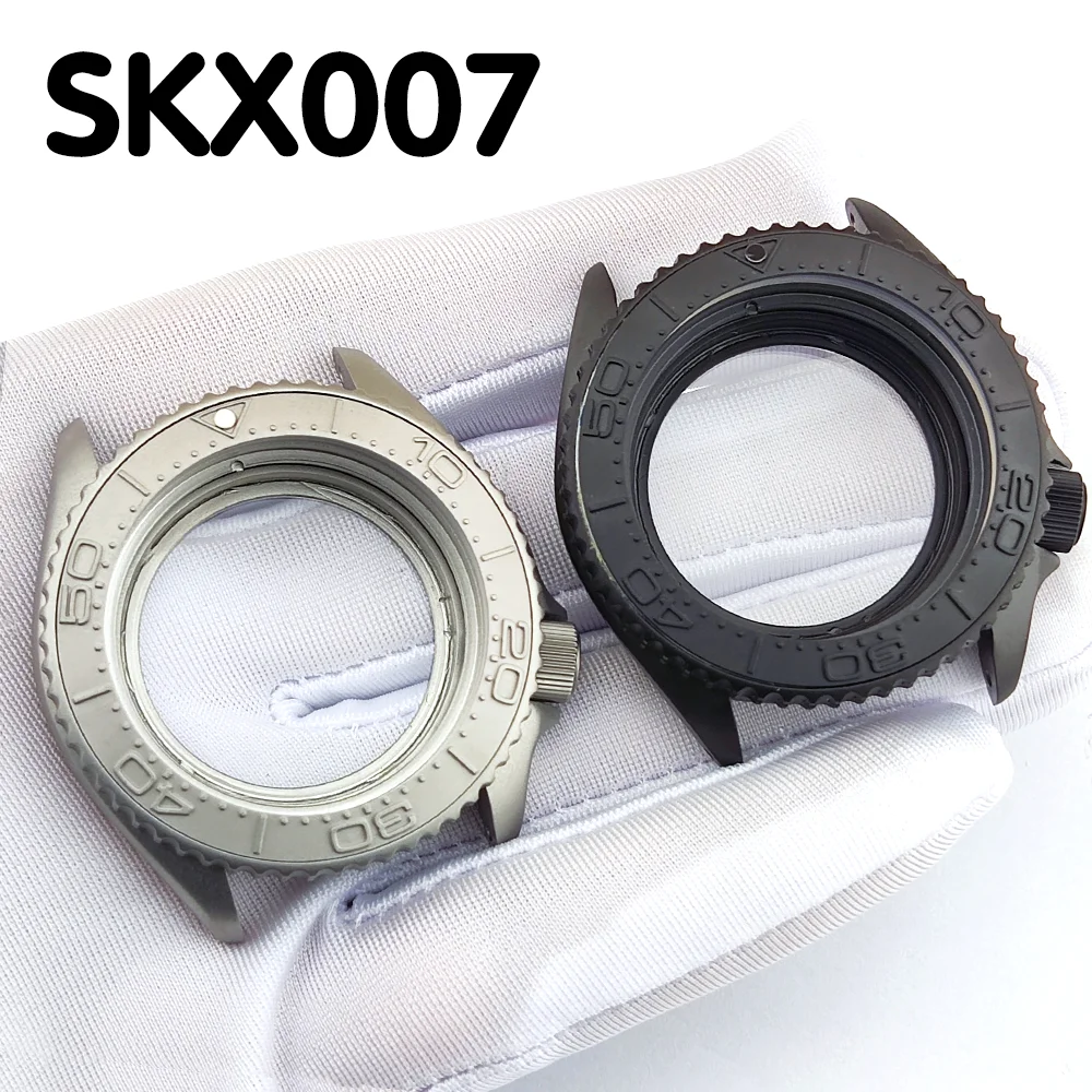 

Корпус SKX007, матовый корпус из нержавеющей стали 316, сапфировое стекло, корпус 41 мм, подходит для корпуса часов с механизмом NH35/NH36