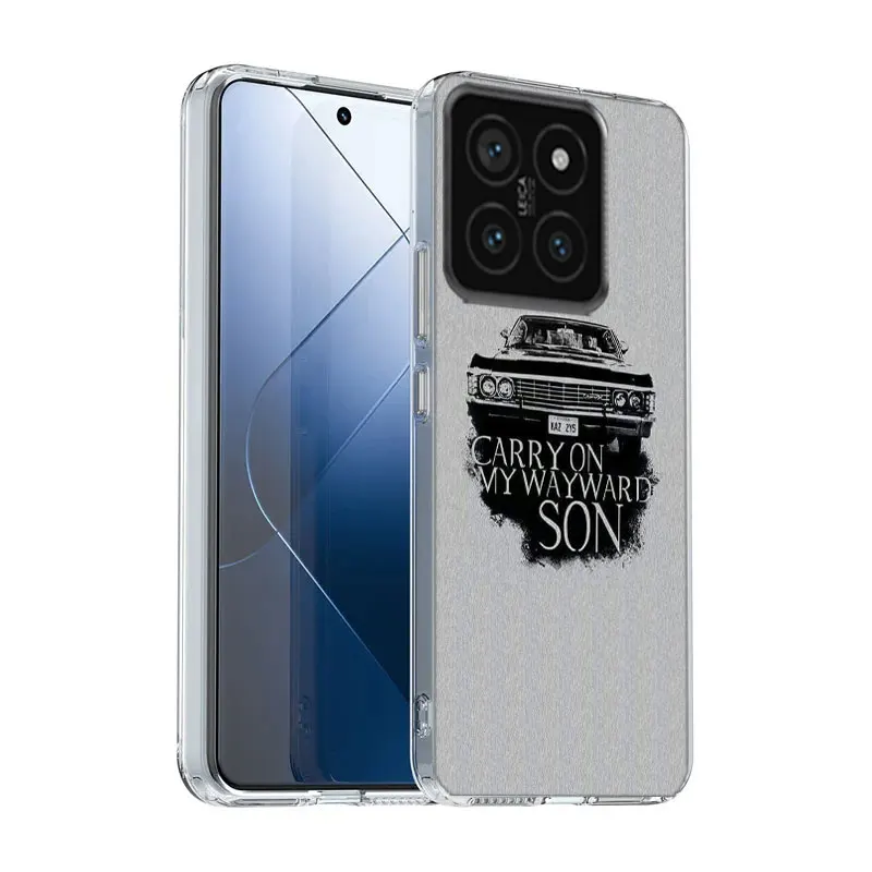 Angel Castiel Supernatural Clear Phone Case For Xiaomi Poco X6 X5 X7 Pro X4 X3 NFC F4 GT F6 F5 F3 M5 M5S M4 M3 Pro F2 F1 TPU Pat