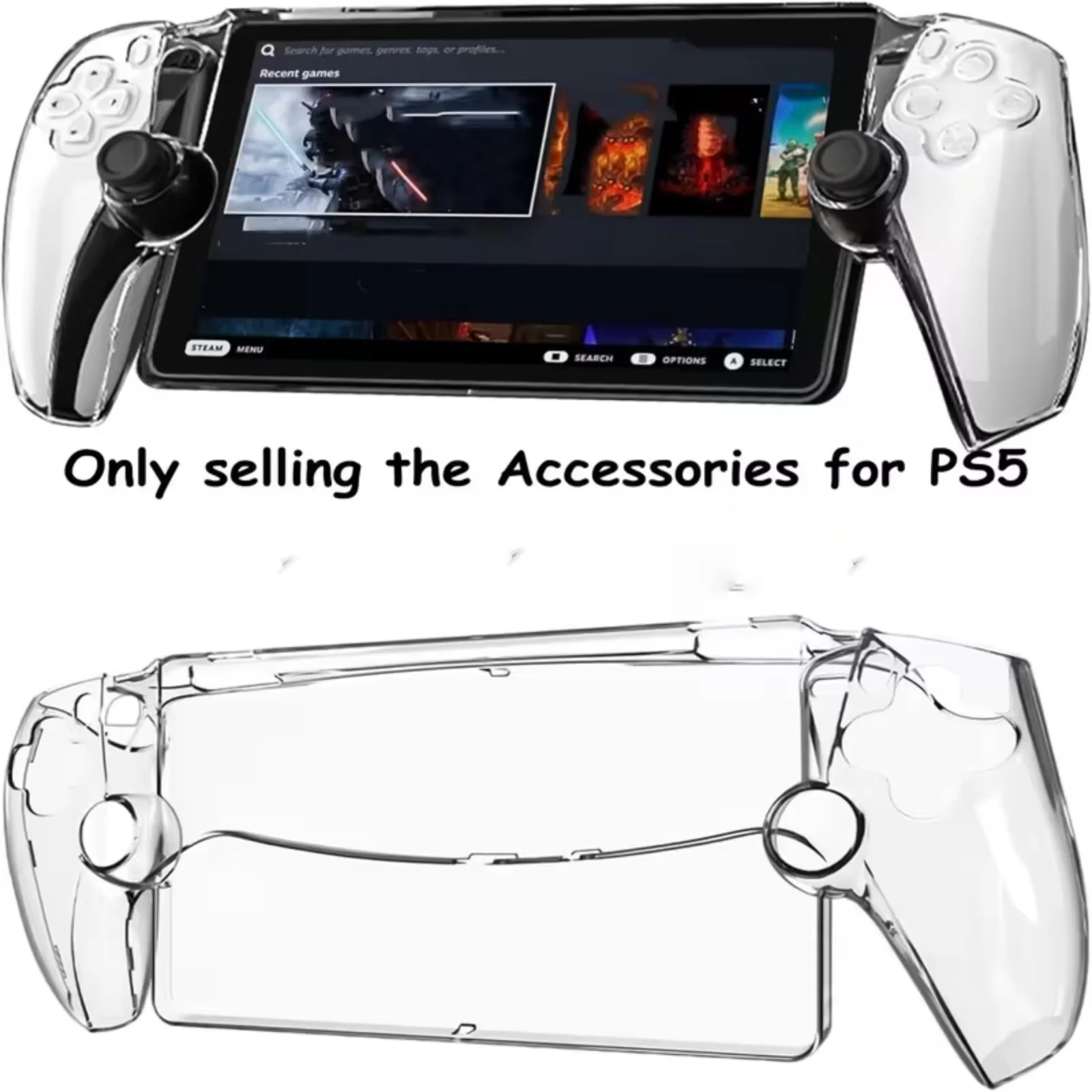 Gaming Zone Accessories - PS5 Portal için Kristal Berraklığında Koruyucu