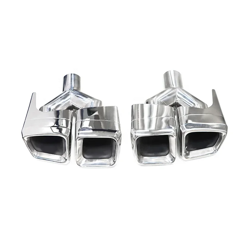 Stainless Steel Muffler Tip Exhaust Tip Exhaust Pipe For Benz W204 W221 W212 W166 W218 X166 E63 AMG Exhaust Tailpipe