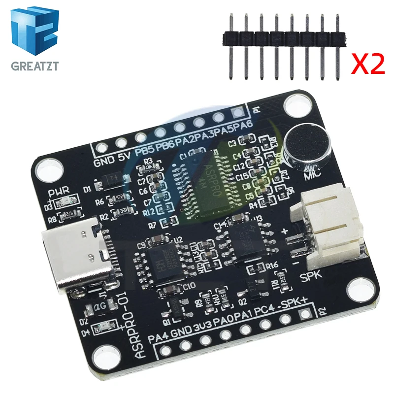 GREATZT ASR-PRO Voice Intelligent Speech Recognition Control Module AI Offline Recognition Development Board Custom Terms