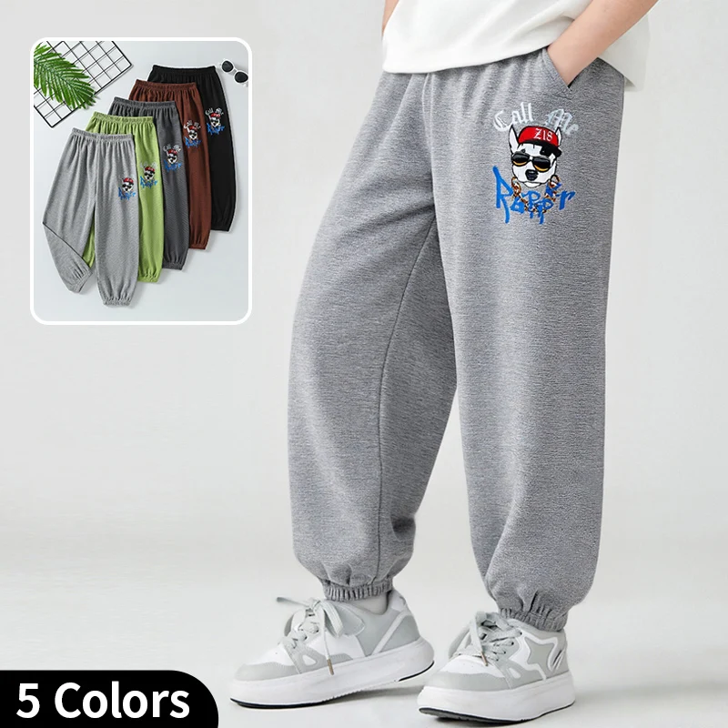 

1/3 Piece Set Of Spring And Summer Children's Casual Sports Pants Boys' Multi-color Ankle Binding Running Mosquito Proof Pants