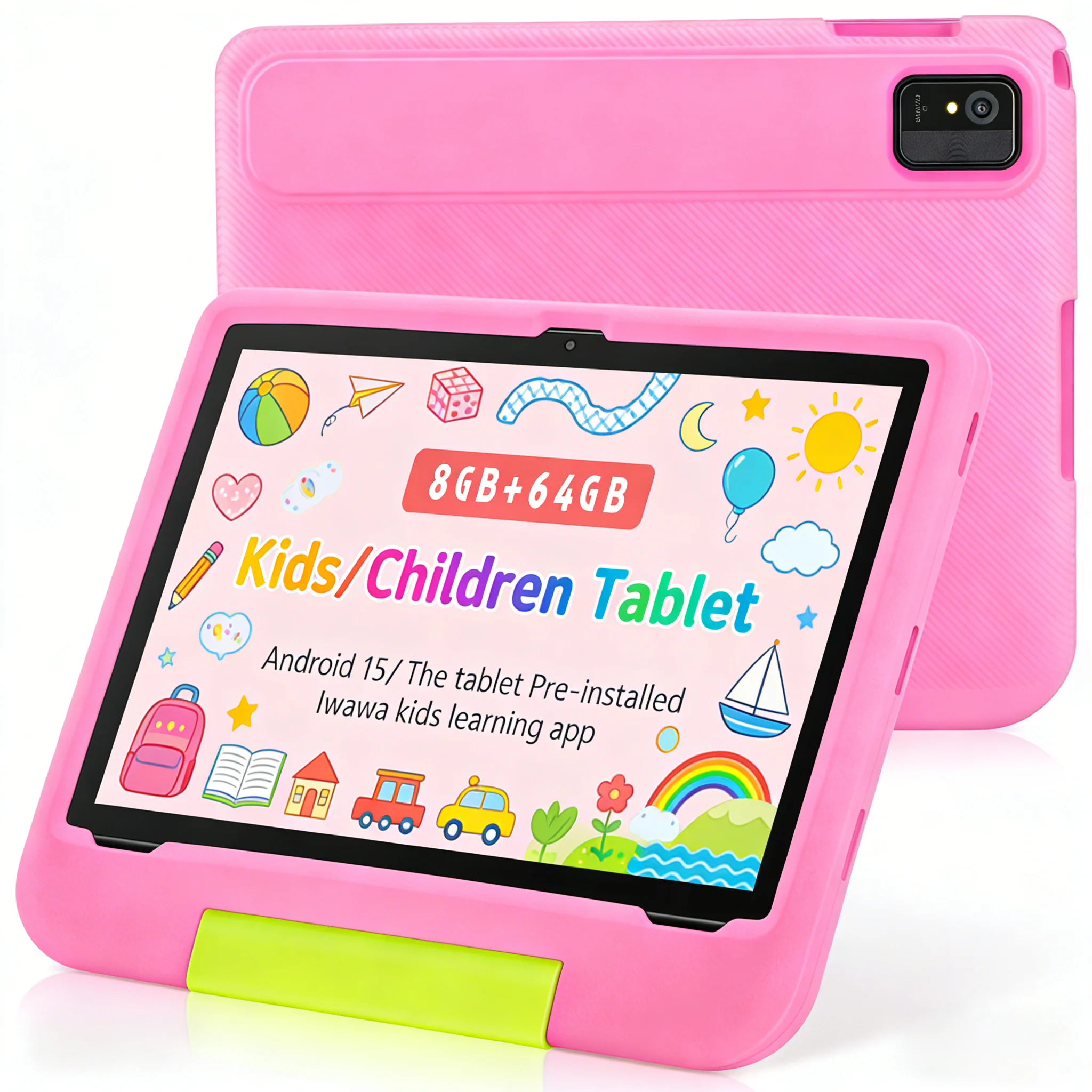 ANRY Kids Android 15 Tablet 10.1 Inch Octa Core 8GB RAM 64GB ROM IPS HD Touch Screen WiFi Children Budget Educational Tablet