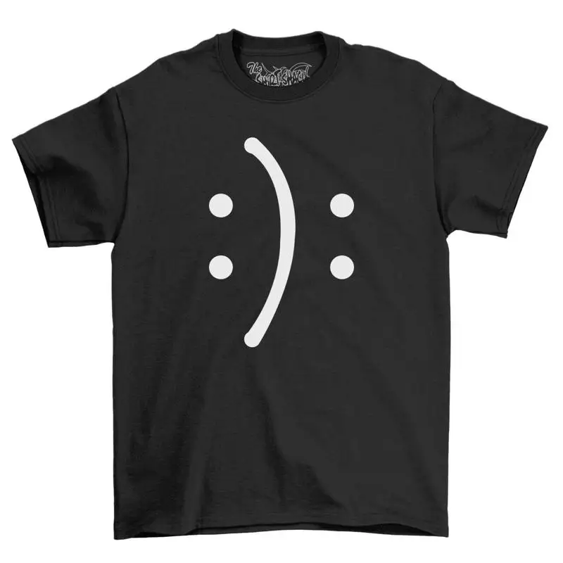 Happy Or Sad You Decide Adults Mens T Shirt Top Men's Novelty