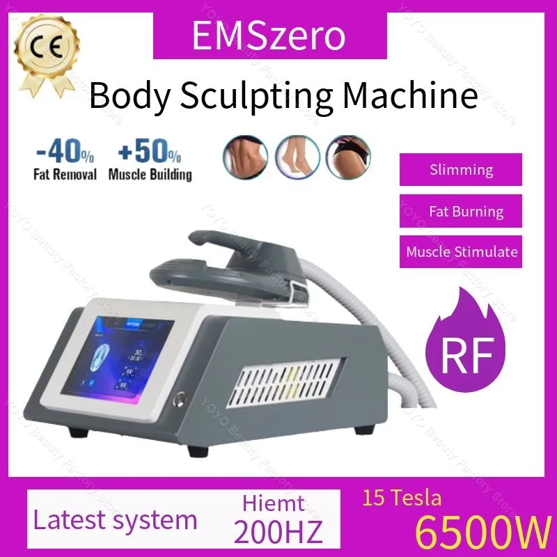 

EMSZero 6500W 200HZ Machine EMS Body Sculpt Hiemt Shaping Therapy Electromagnetic Slimming Muscle Stimulation Weight Loss