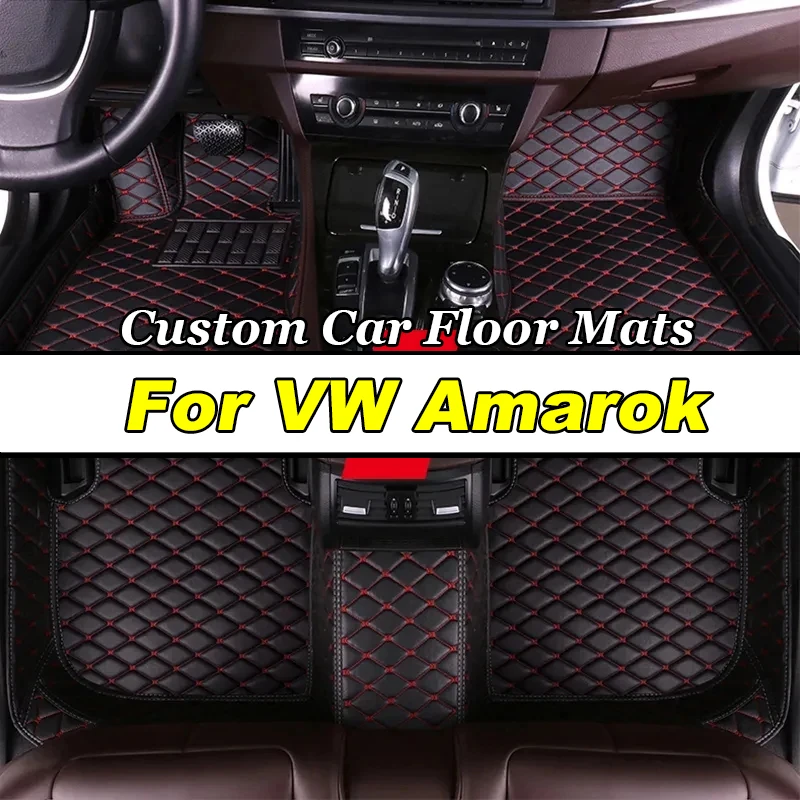 

Автомобильные коврики для Volkswagen VW Amarok 2010 ~ 2022 Коврик для пола Автозапчасти для интерьера Коврик Роскошный кожаный коврик Полный комплект автомобильных аксессуаров