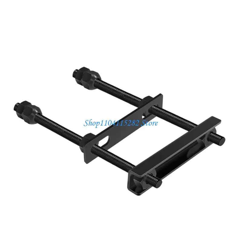 Universal Trailer Spare Wheel Holder Extended Bolt Holes for Secure Attachment