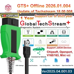 Techstream V2026.01.004 GTS+ Global Techstream+ One Year for Toyota/Lexus PK Techstream V18.00.008 Global Diagnostic Software