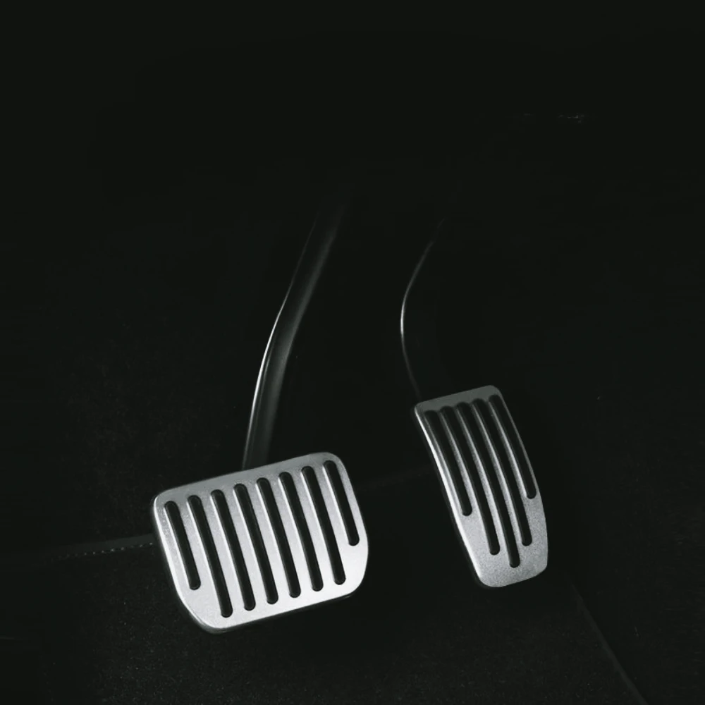 ZF-F Juego  Pedales Antislizantes  Aleación  Aluminio para Tesla Mol 3 y Mol Y, Pedal  Freno, Acelerador y Reposapiés,