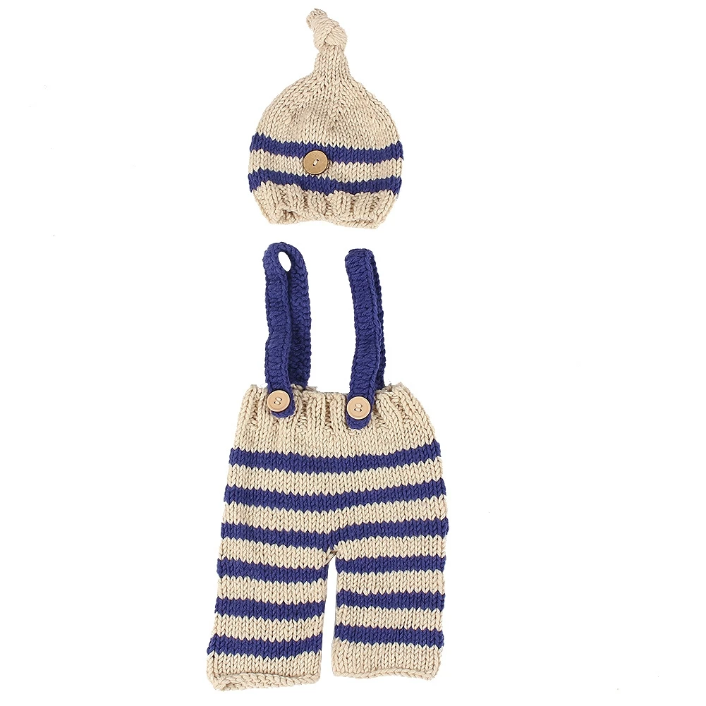 2-piece Baby Photography Props Clothes for 0-1 Year Old Newborn Baby Photo Accessory