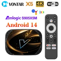 VONTAR X5 Android 14 TV Box Amlogic S905A (S905X5M) 4GB 128GB 32GB 64GB 1000M Wifi6 4K AV1 Google Play reproductor multimedia decodificador