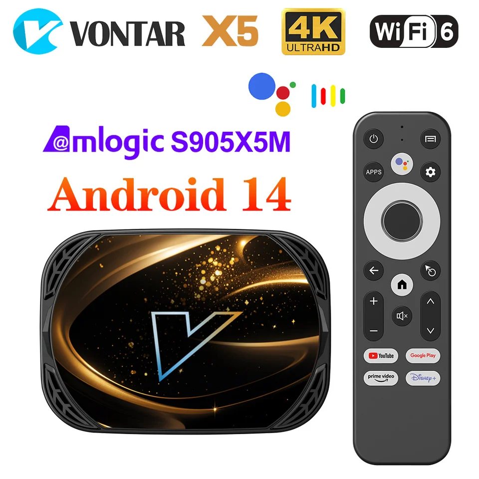 VONTAR X5 Android 14 TV Box Amlogic S905A (S905X5M) 4GB 128GB 32GB