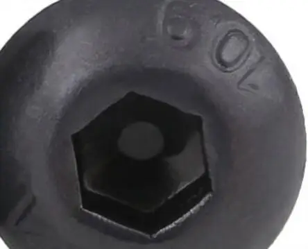 m5 screw 100pcs M5x10 mm M5 screw yuan cup Half round pan head black m5 bolt carbon Steel Hex Socket Head Cap