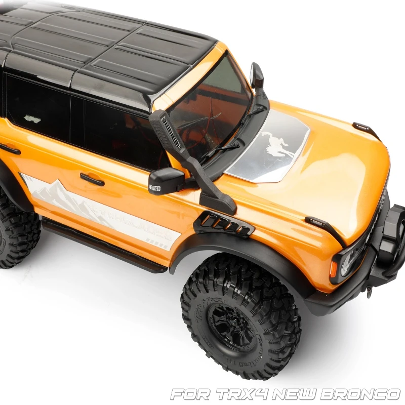 RC سيارة الخوض خرطوم مرآة الرؤية الخلفية مع بدوره إشارة محاكاة تعديل الملحقات ل 1/10 RC الزاحف TRX-4 جديد برونكو #3