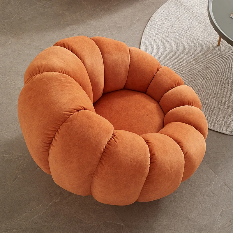 Sofá inflable gigante para exteriores, silla con diseño de calabaza colorida, flocado