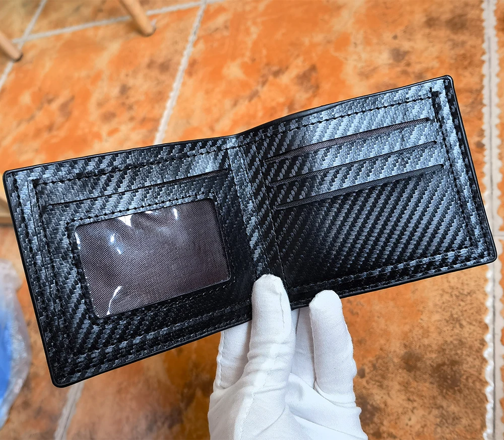 for Volkswagen vw Scirocco car carbon fiber leather wallet Card package car accessories