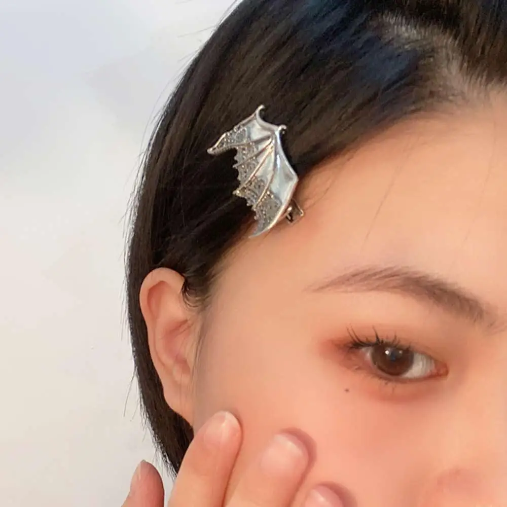 Gift 2Pcs/set Headwear Hair Bangs Clip Girls Alloy Women Hair Clips Korean Style Barrettes Bat Wings Hairpin Hair Accessories