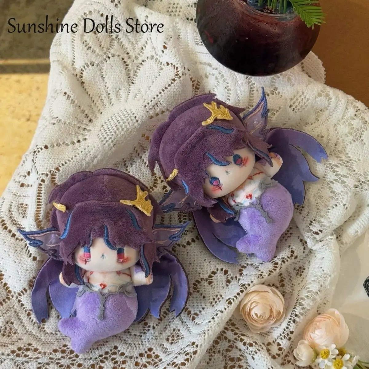 

Game Love and Deepspace Rafayel Cute Sea God Mermaid Body Doll Pendant Plush Stuffed Toy Cosplay Mascot Halloween Gifts