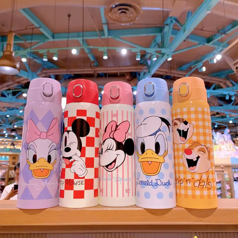 Shanghai Disneyland Souvenirs Donald Duck Mickey Mouse Minnie Cartoon Edelstahl Keep-Cool Cup Kindergeschenk