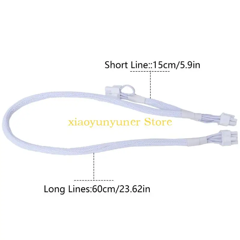 P9JB 8 pin perempuan hingga dua pin (6+2) Kabel Ekstensi Adaptor Daya PCIe Pria