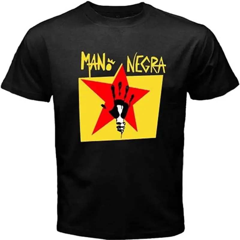 Mano Negra Manu Chao Men's Black T Shirt