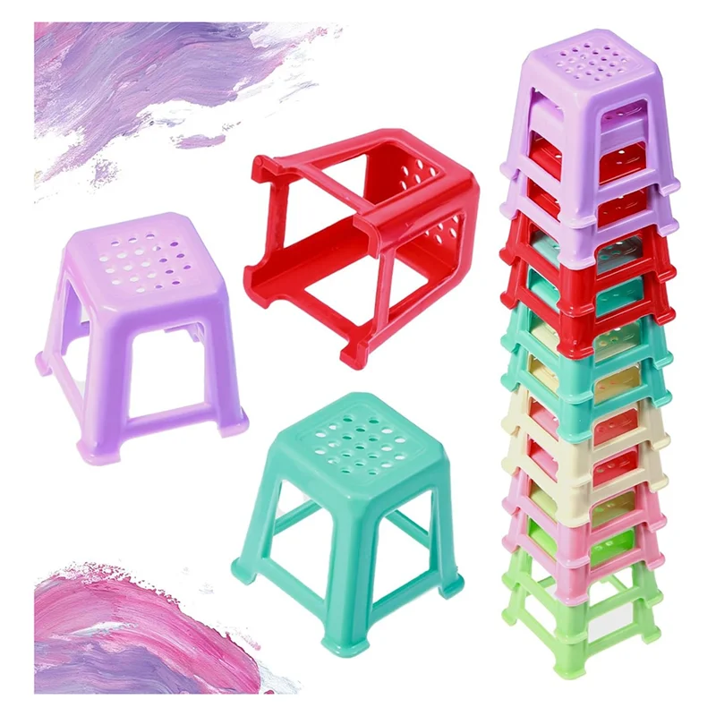 12Pcs Canvas Stand For Painting,Plastic Paint Pouring Supplies,Skip Paint Pouring Supplies Tools For Fluid Acrylic