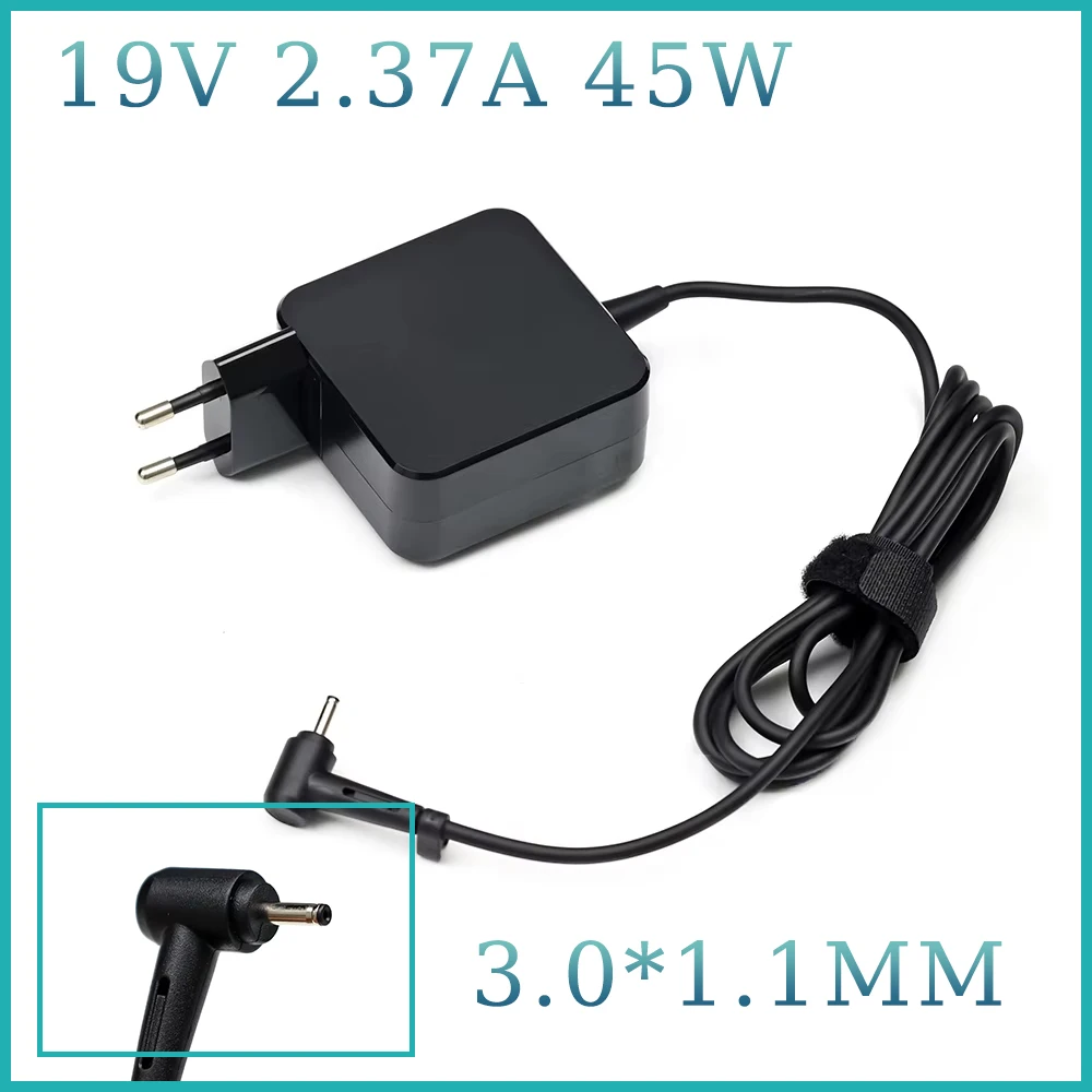 Carregador de Laptop 19V 2.37A 45W Adaptador de Energia para Asus Zenbook PA-1450-26 C200 UX21 UX21E UX31E UX31K UX42E UX32 UX42E 3.0*1.1mm