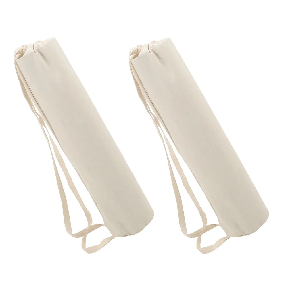 

Сумка для хранения ковриков для йоги, 2 шт., большая вместимость, спортивная сумка на шнурке, тканевая сумка-тоут через плечо для фитнеса, сумка-переноска для ковриков для йоги