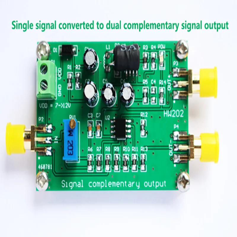 

HW202 50Hz to 25MHz single signal to dual complementary signal output module