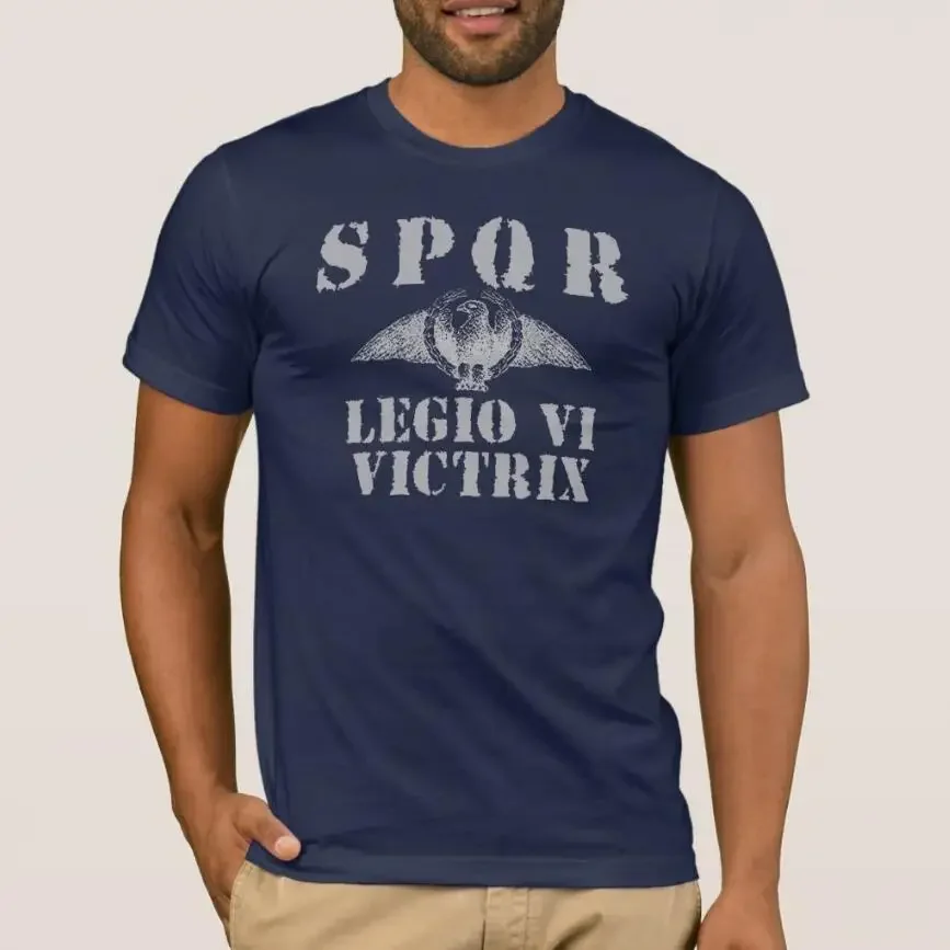 06 Octavian 6th Victrix Roman Legion Eagle Men T-shirt Short Sleeve Casual Cotton O-Neck Summer Shirts