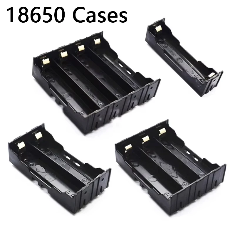 18650 Power Bank Cases DIY Battery Storage Case 18650 Power Container 1X 2X 3X 4X 18650 Battery Storage Box Case With Wire Lead